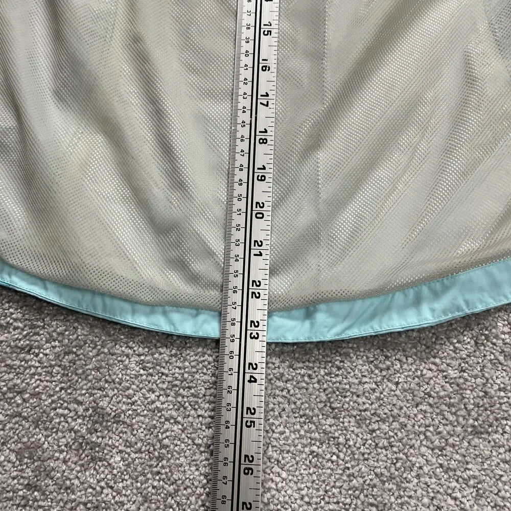 Columbia Titanium Jacket Youth Large 14/16 Light Blue Zip Omni Tech Windbreaker